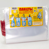 Аква Меню Пакеты для транспортировки аквариумных рыбок п/эт (ширина-24 см, V-6,0литр.) (50/уп) 