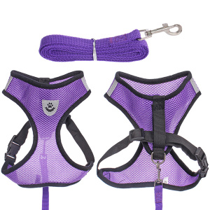  Шлейка с поводком 118 см "Sweet puppy" размер ХL, цвет 