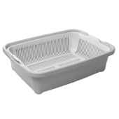 Gamma Туалет для кошек высокий с сеткой "Дюна", оливковый 420*320*125мм 