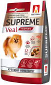 Полнорационный сухой корм для взрослых собак мелких и средних пород. Supreme, ТелятинаVeal. 1,2 кг_4640001314674