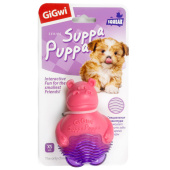 GiGwi Игрушка для маленьких собак Бегемотик с пищалкой 9см