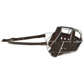 Зооник Намордник металл+кожа №4 немецкая овчарка