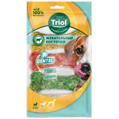 Triol Косточки жевательные DENTAL прессованные микс, 7,5 см, 80-100 г (уп.4шт.)
