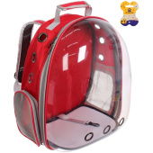 Рюкзак - переноска для животных "ЛЮБИМЫЙ БРО", цвет красный, 27*33*43 см до 7кг