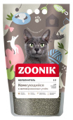 Зооник наполнитель комкующийся с углём, 5 л