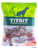 TiTBiT Хрустящие подушечки для кошек с паштетом из лосося 30г 013892