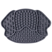 Triol Коврик лизательный для животных силиконовый "Пёс", серый, 215*150*8мм