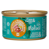 Molina Консервы для собак мелких пород и щенков Цыпленок и Ягненок в желе, 70 г