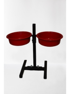 Зоомарк Подставка для собак "Телескоп" с мисками из ПЛАСТИКА 800 мл 