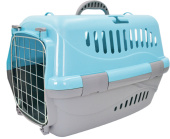 Россия Переноска для животных Турне М голубая с металлической дверцей 48*32*32 см