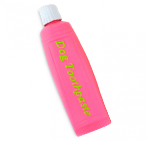 Чистый котик Игрушка для собак "Зубная паста", с пищалкой, 17 см