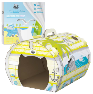 Россия Домик картонный котоДОМ, 28*36,5*32 см