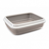 IMAC Туалет JERRY для кошек с бортом,серый 50*40*14,5 см