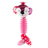 GiGwi Игрушка для маленьких собак Обезьяна с тренажёром для зубов и пищалкой 20см, серия SUPPA PUPPA