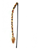 Чистый котик Удочка-дразнилка с пером, для кошек, 42см