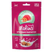Molina Хрустящие подушечки с начинкой из тунца и креветок, URINARY, 60г