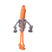 Triol Игрушка для собак "Веревка - пляшущий человечек", оранжевая, 26 см