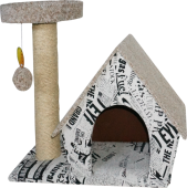 Ашера ПВ-4 Дом маленький с когтеточкой 