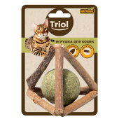 Triol Игрушка для кошек из мататаби "Треугольник с кошачьей мятой", 50 мм, серия NATURAL