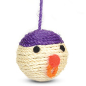 Triol Игрушка Мяч-мордашка для кошек, когтеточка, d=6,5 см