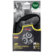 Triol Поводок-рулетка для собак Flexi Joy Motor M 5м до 25 кг, лента