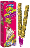Зоомир Зверюшки "ДВЕ ПАЛОЧКИ" для кроликов луговые травы, кукуруза, 2*40г