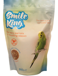 Smile King Корм для волнистых попугайчиков в период линьки 500 г