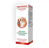 Чистотел Спрей от блох и клещей, для декоративных кроликов и кошек, 100 мл