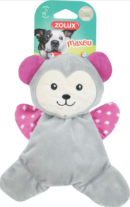 Zolux Плюшевая игрушка с пищалкой "Игривая обезьянка-шуршащие лапки", 20 см