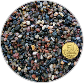 Биодизайн Гранит окатанный красно-черный 2-5 мм. Пакет 4л. 5кг