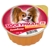 Мясной рацион консервы для собак, Мясной рацион говядина, 100 г