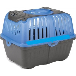 Beeztees Переноска Neyo для мелких животных, сине-серая 30*23*23 см