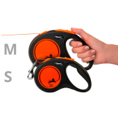 Flexi Neon New M рулетка (до 25 кг) лента 5 м