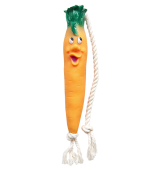Зооник Игрушка для собак, Морковь на веревке, 21 см