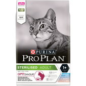Pro Plan Sterilised для стерилизованных кошек и кастрированных котов с треской и форелью,