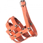 Зооник Намордник кожаный №0 (пудель, мелкие породы собак)