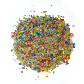 Россия Грунт цветное драже белый,зеленый,желтый,красный. № 3 3-5мм 1кг