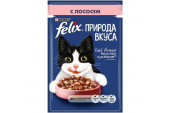 FELIX Влажный корм для кошек Природа вкуса, лосось 85 г