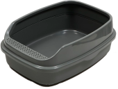 Россия Туалет XL "Айша" с бортом серый 62*44*23 см