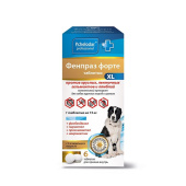 Пчелодар Фенпраз форте, 6 таб, XL универсальный антигельминтик для собак круп пород