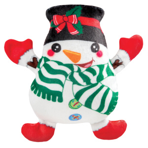 Triol Игрушка для собак мягкая "Снеговик с бантом", 115 мм, серия NEW YEAR