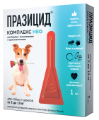 Apicenna Празицид-Комплекс НЕО капли для собак и щенков от 5 до 10 кг, 1 пип. 1 мл.