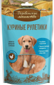 Деревенские лакомства Для щенков Куриные рулетики 90г