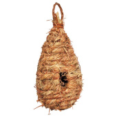 Triol Гнездо-домик для птиц из луговых трав "Капля", d90*200мм, серия NATURAL