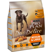 Pro Plan DUO DÉLICE, для взрослых собак средних и крупных, с курицей и рисом,