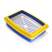 ВАКА Туалет Люкс для кошек Глубокий полный комплект, 37*27*10 см