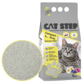 Cat Step Compact Grey Summer Field наполнитель комкующийся минеральный 8 кг