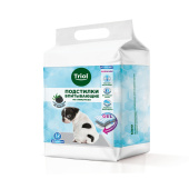 Triol Подстилки впитывающие с угольным фильтром на липучках, 60х90 см, 12 шт.