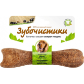 Деревенские лакомства Зубочистики Косточка жевательная для собак средних пород 10-25 кг Говядина 1 шт (95 г)